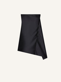 PRIX MARQUE : 490 / ROBE BUSTIER DRAPÉE EN SATIN