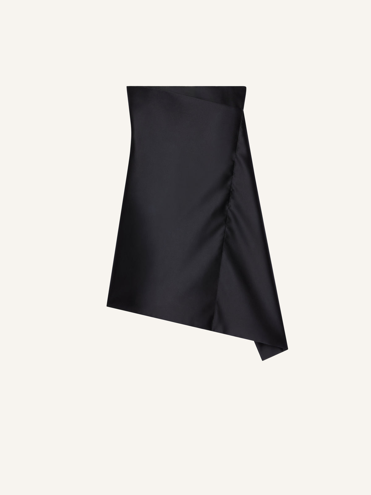 PRIX MARQUE : 490 / ROBE BUSTIER DRAPÉE EN SATIN