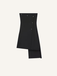 PRIX MARQUE : 600 / ROBE BUSTIER OBLIQUE EN LAINE