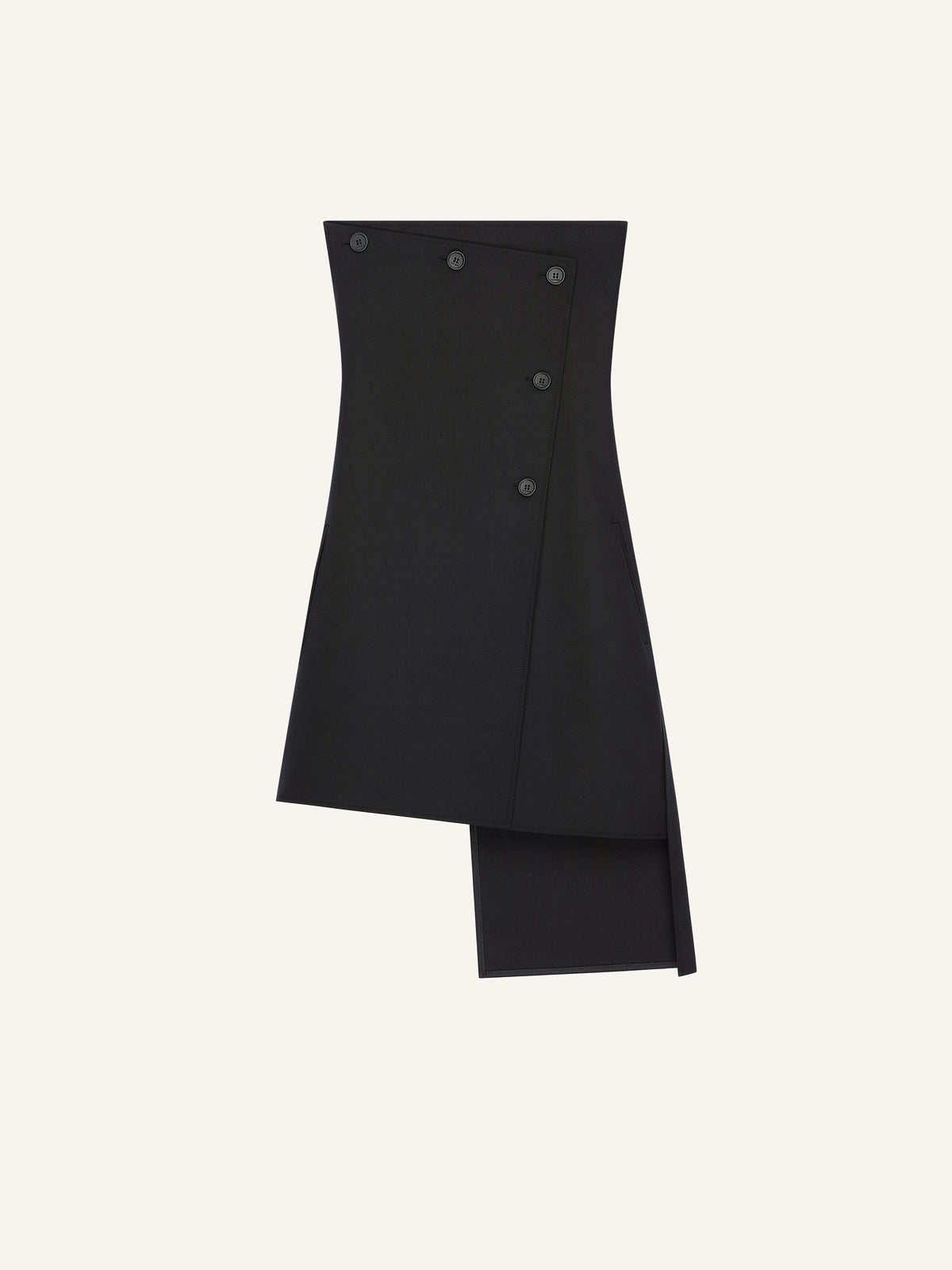 PRIX MARQUE : 600 / ROBE BUSTIER OBLIQUE EN LAINE