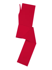 Oblique crepe dress - Ruby