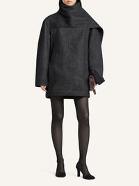 Veste oversize en denim - Black