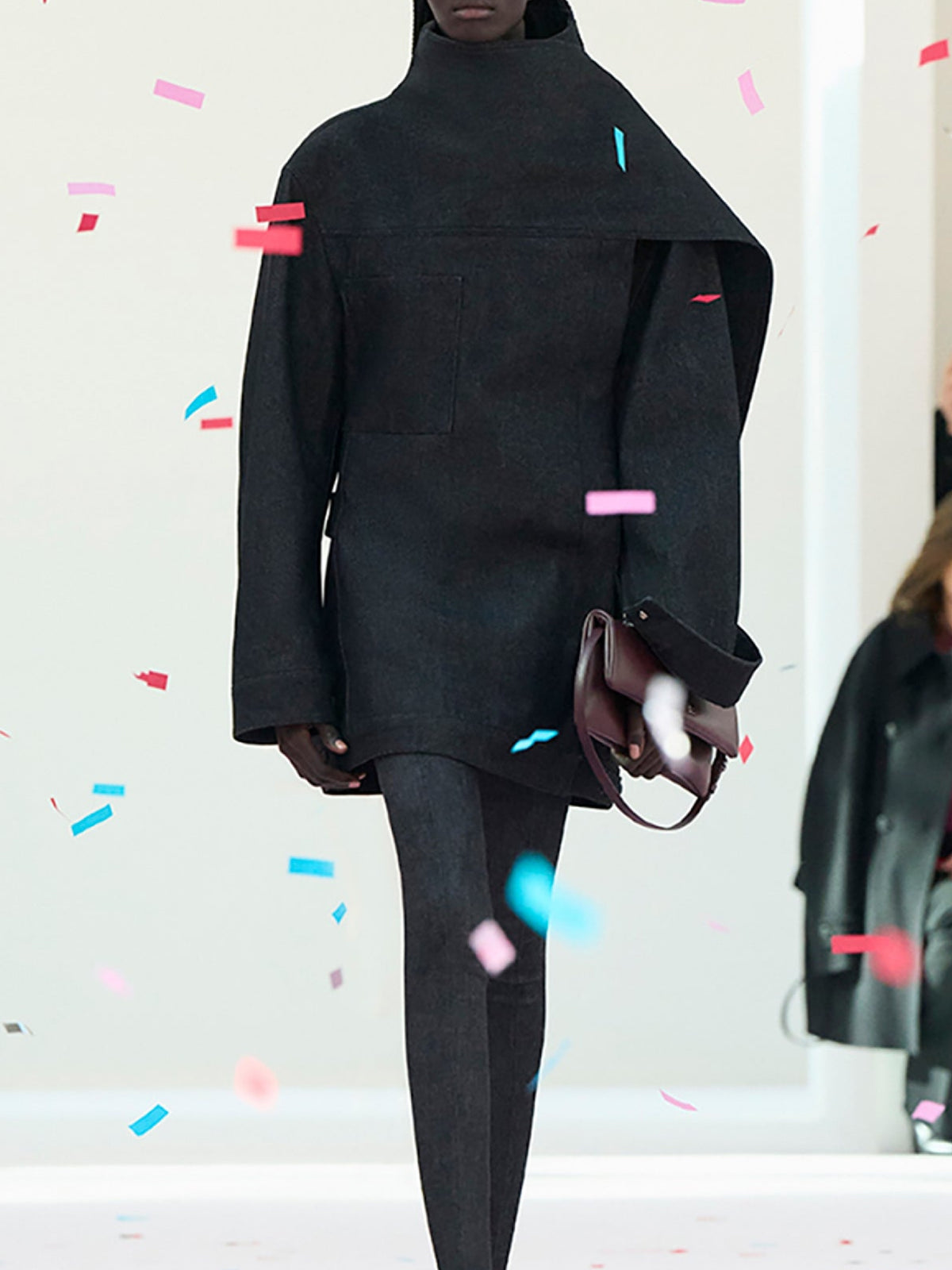 Veste oversize en denim - Black