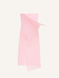 PRIX MARQUE : 490 / ROBE BUSTIER DRAPÉE EN JERSEY