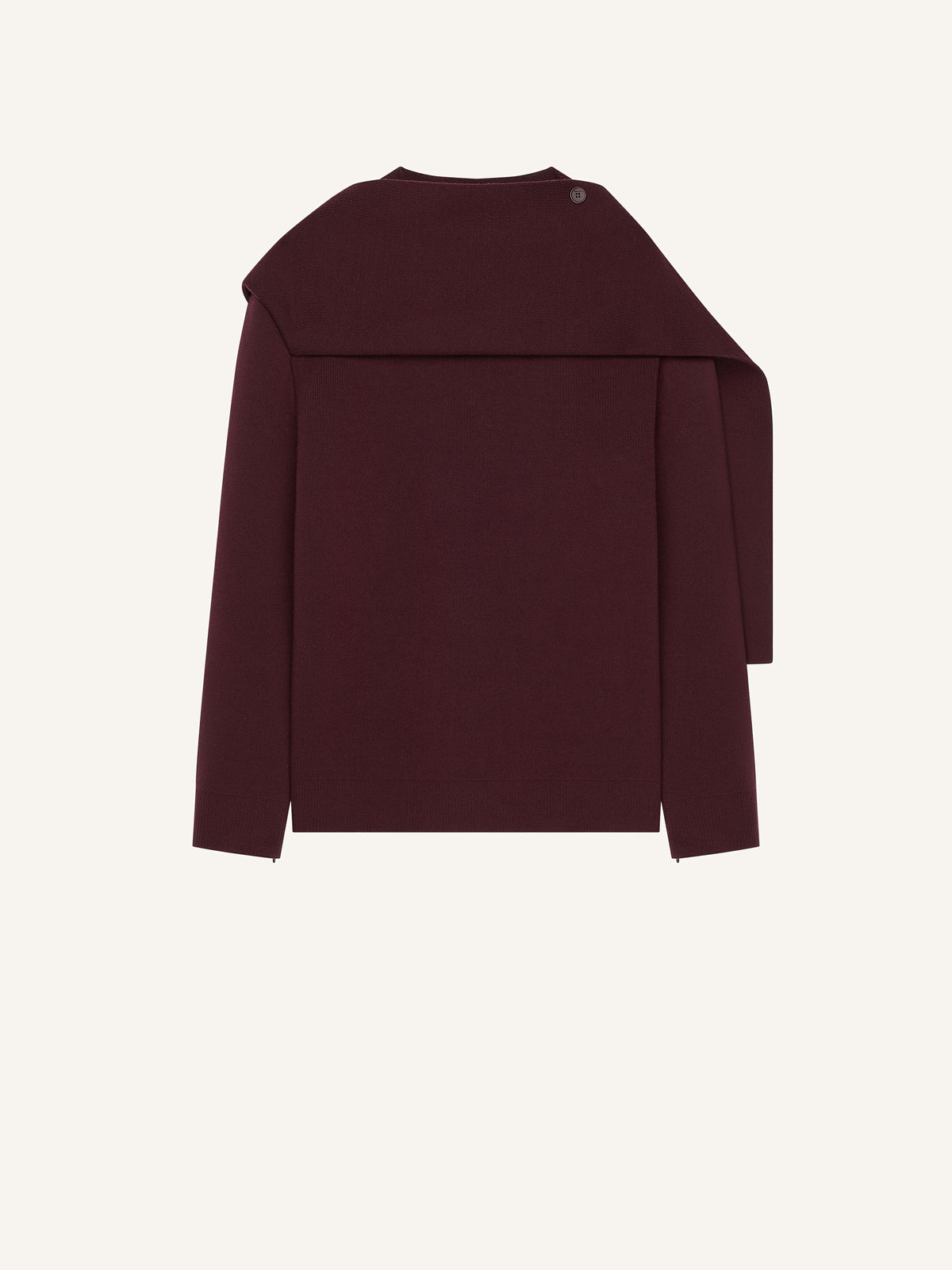 PRIX MARQUE : 140 / PULL ÉCHARPE EN LAINE