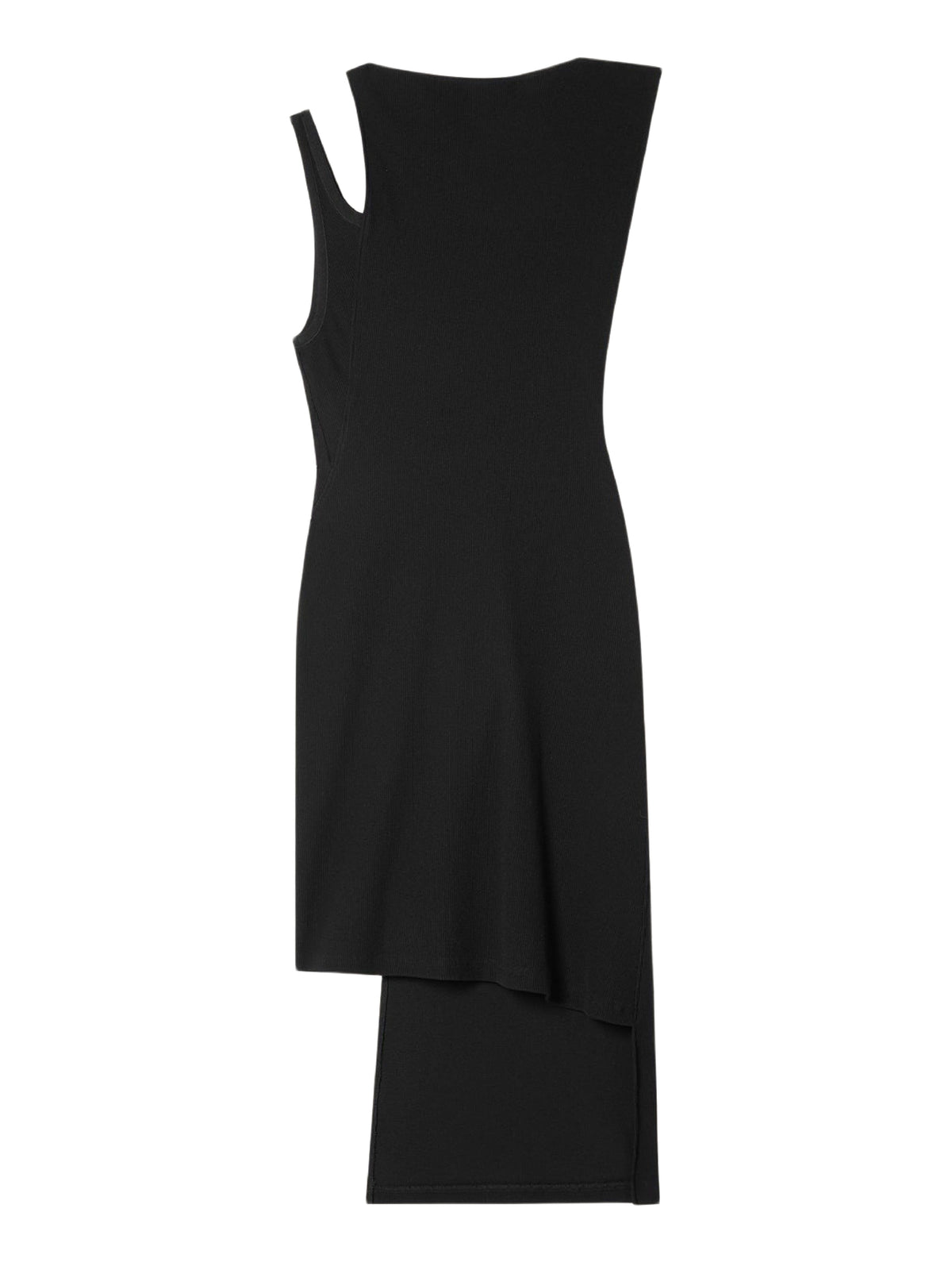 PRIX MARQUE : 200 / ROBE OBLIQUE EN MAILLE CÔTELÉE