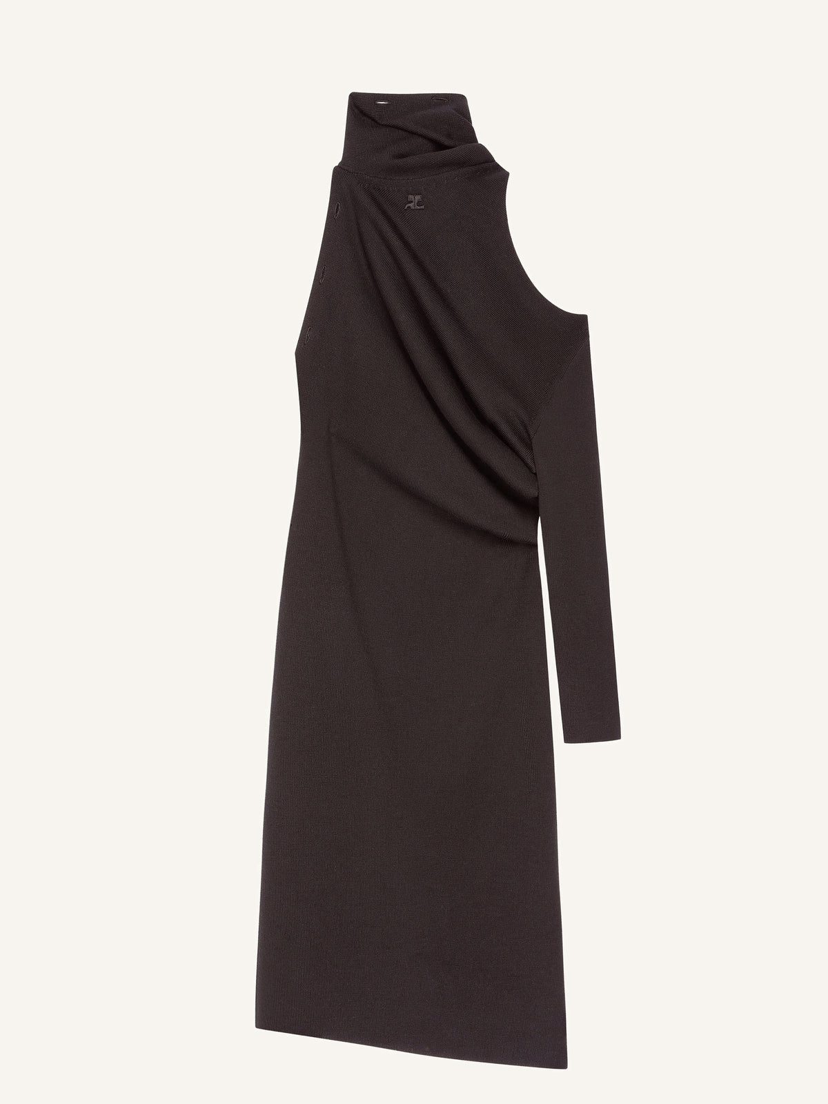 PRIX MARQUE : 300 / ROBE DRAPÉE EN LAINE