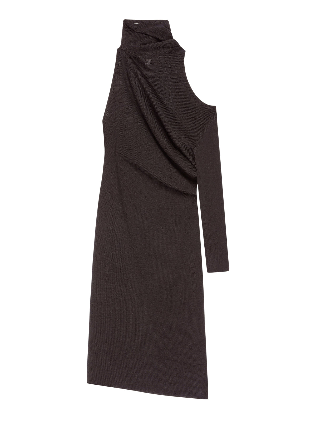 PRIX MARQUE : 300 / ROBE DRAPÉE EN LAINE