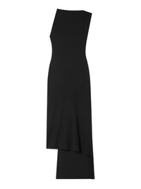 Robe longue Oblique interlock - Black