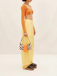 90€ / 0 sold //10 QTY / ST0%   Cardigan Pralu en maille - Orange