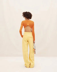 90€ / 0 sold //10 QTY / ST0%   Cardigan Pralu en maille - Orange