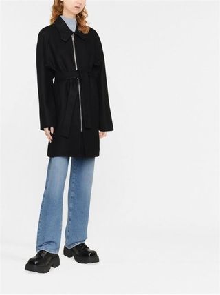 Black & Grey DOUBLE FACE COAT DOUBLE FACE 4G WOOL CASHMERE