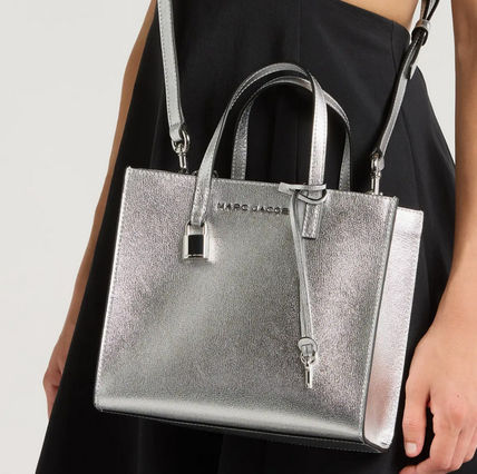 Petit sac Grind irisé en cuir - Silver