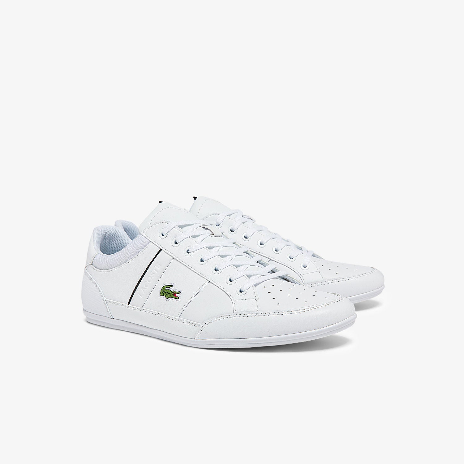 Sneakers basses Chaymon en cuir - White & Black