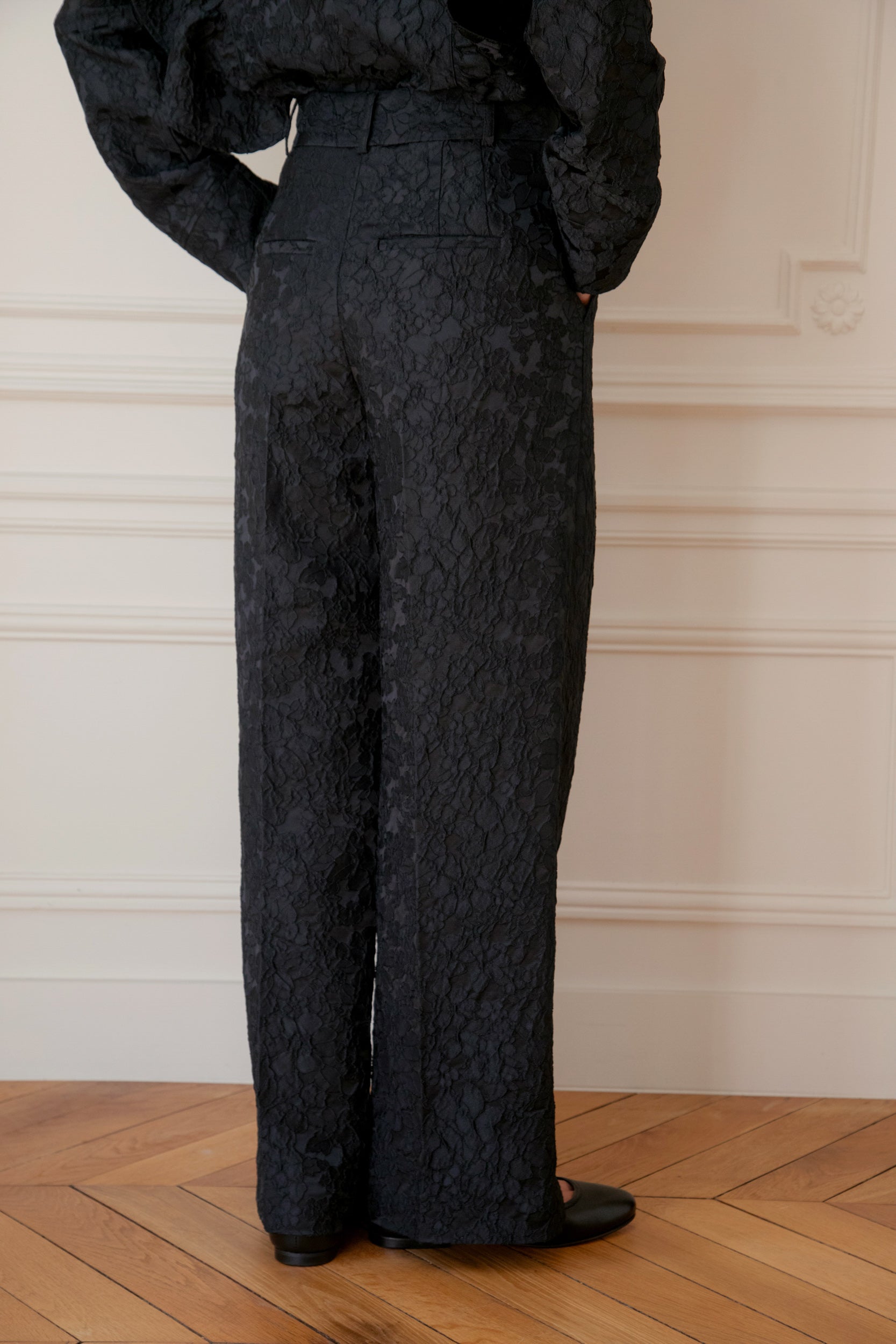 Pantalon taille haute Le Tiago - Noir