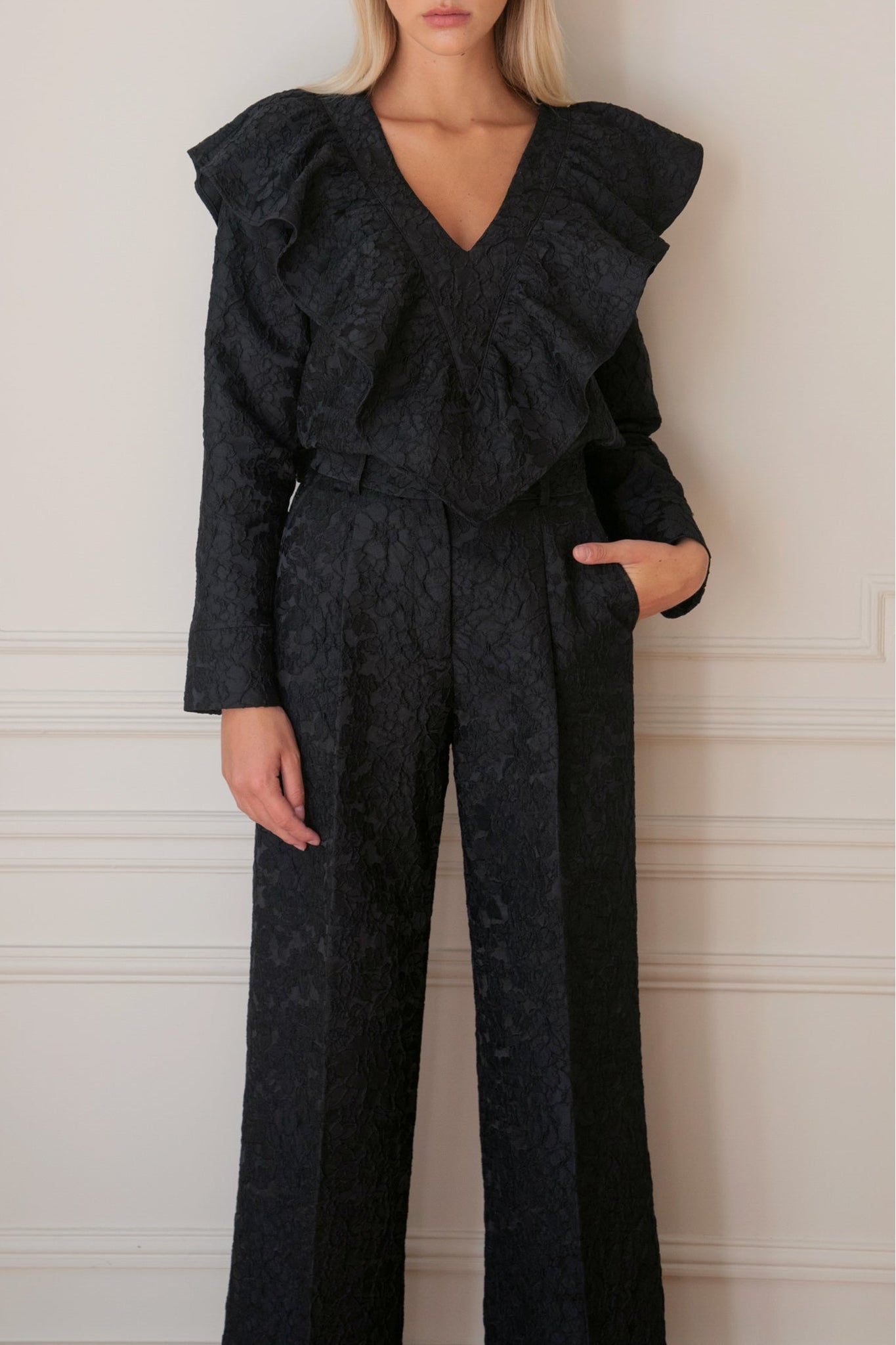 Pantalon taille haute Le Tiago - Noir