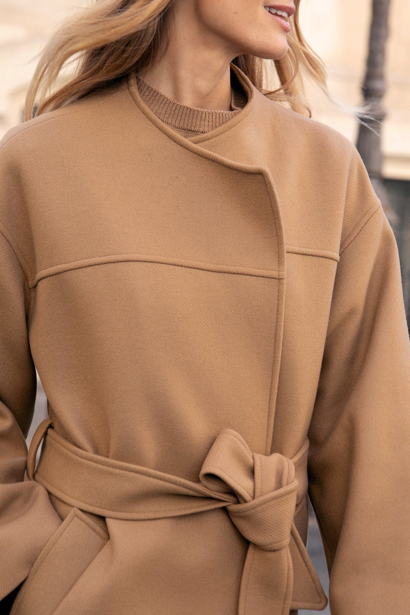 Manteau Le Edouard en laine - Marron Camel
