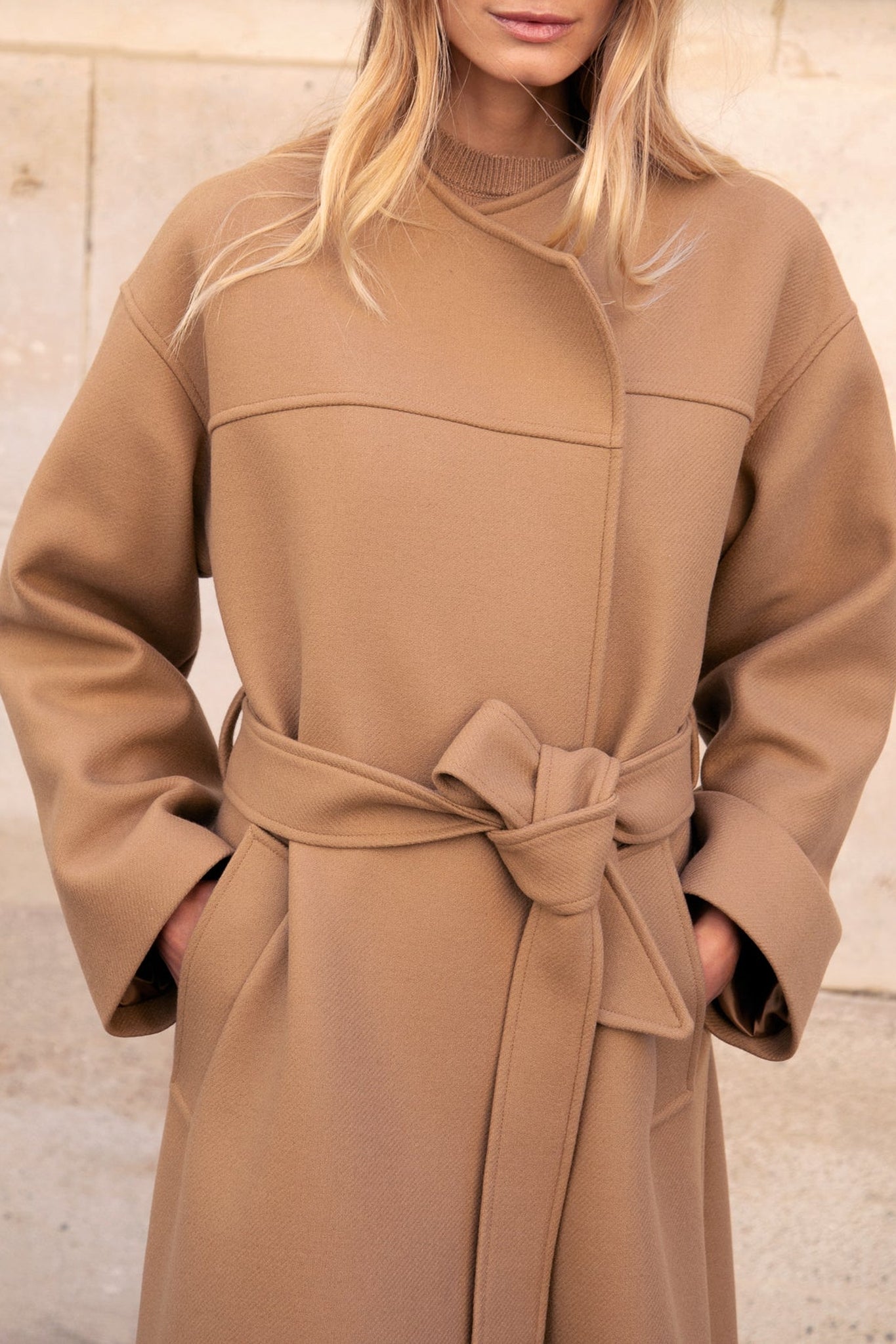 Manteau Le Edouard en laine - Marron Camel