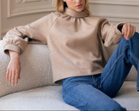 Blouse Le Cendrars en laine - Beige