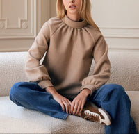 Blouse Le Cendrars en laine - Beige