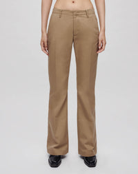 Pantalon évasé mide-rise - Khaki