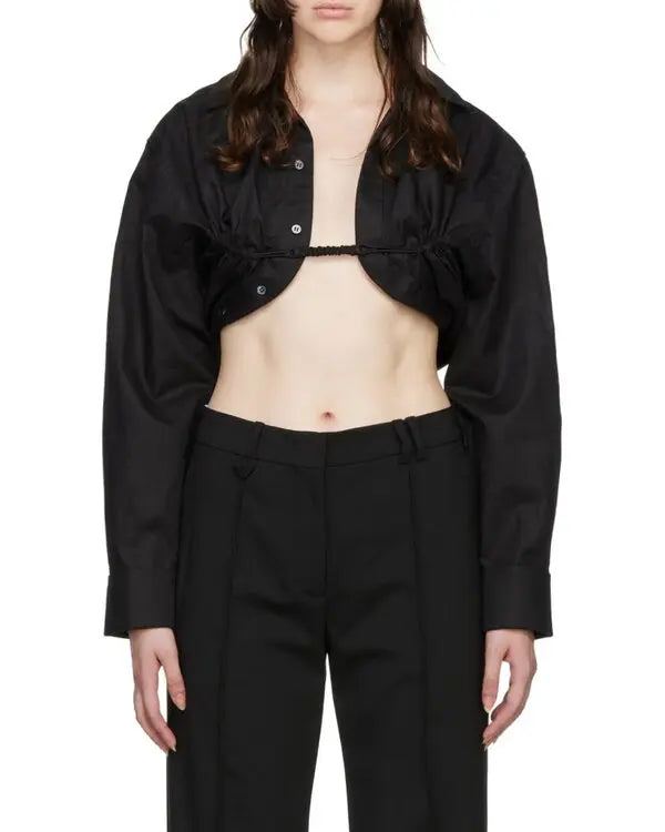 90€ / 1 sold //9 QTY / ST11%   Chemise boléro Machou - Black