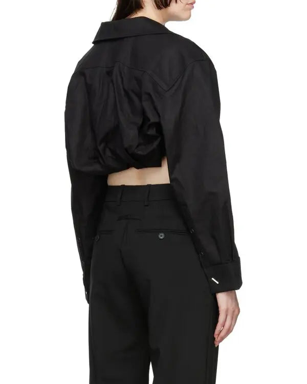 90€ / 1 sold //9 QTY / ST11%   Chemise boléro Machou - Black