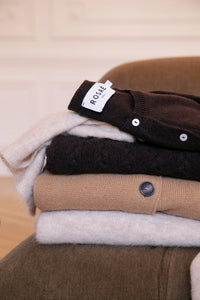 Cardigan Le Cocteau en laine - Marron Foncé