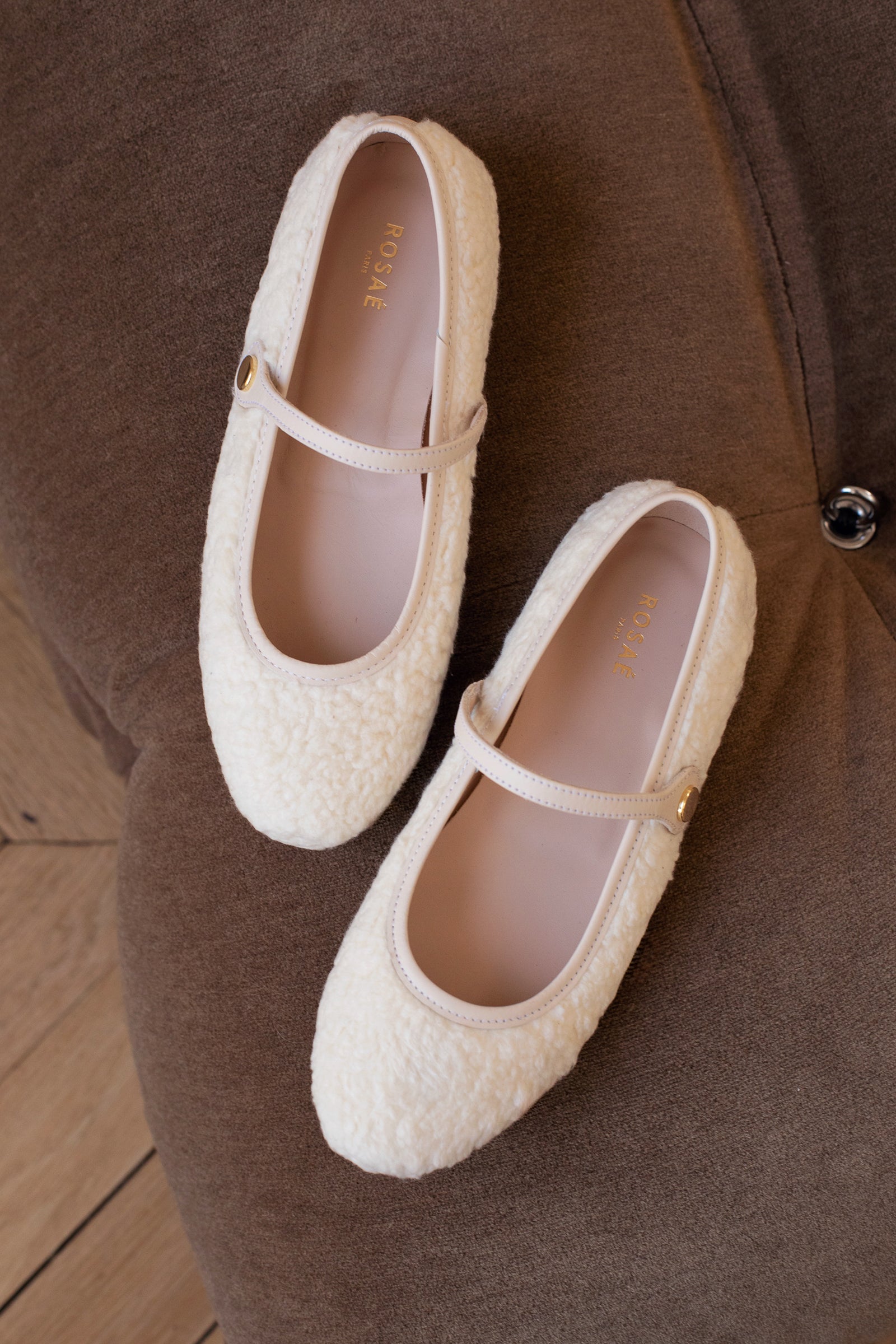 Ballerines Les Georges en cuir - Blanc