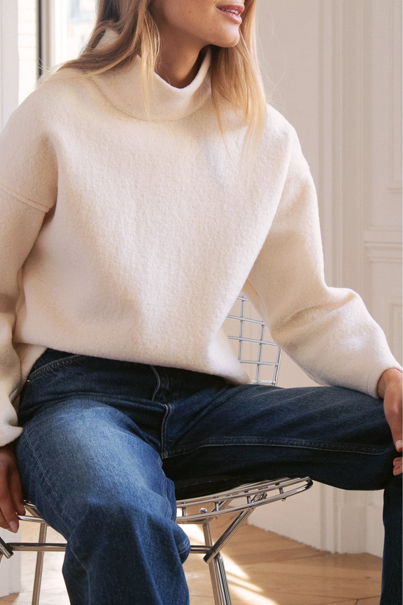 Pull Le Diderot en laine - Blanc