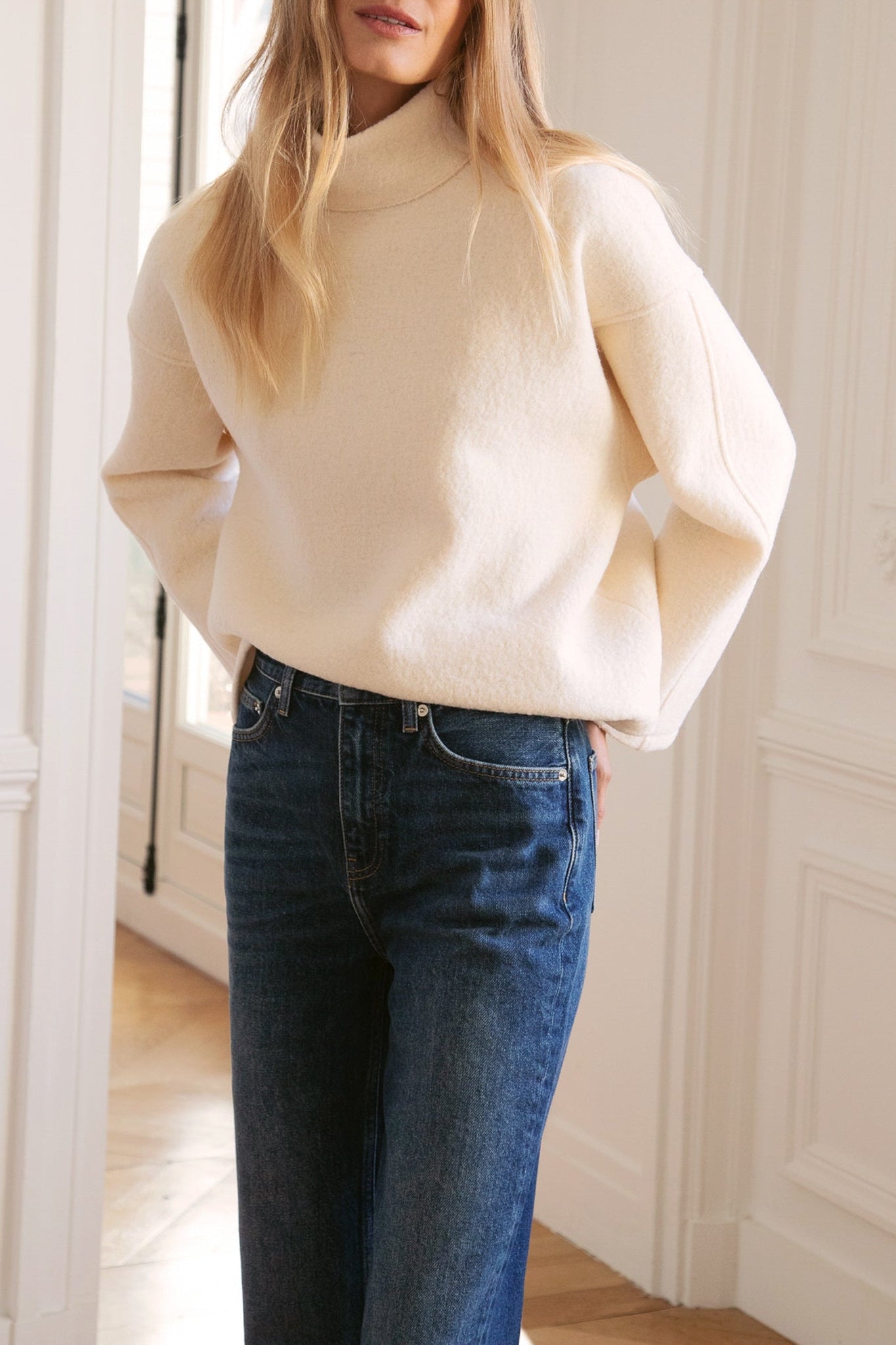 Pull Le Diderot en laine - Blanc