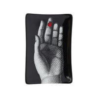 Mano con coccinella porcelain ashtray - Red