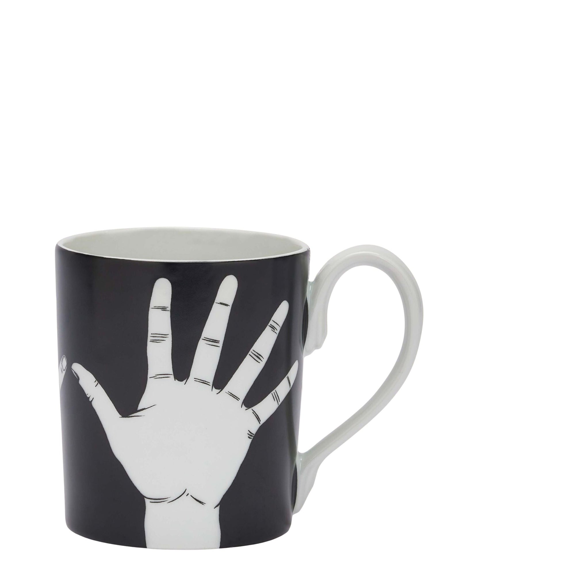Marameo porcelain mug - Black & White