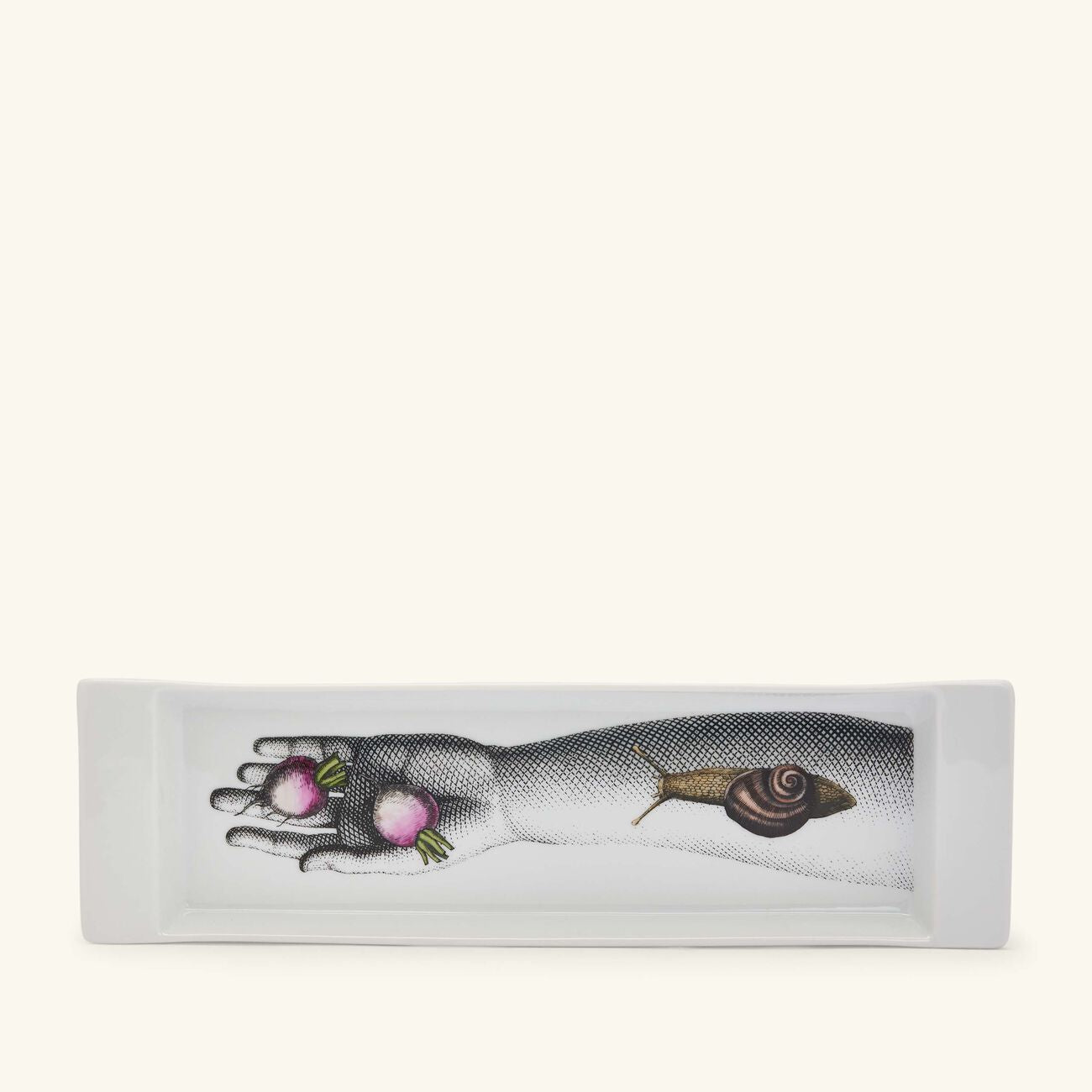 Mano e verdura porcelain hors d'oeuvre dish - Colour