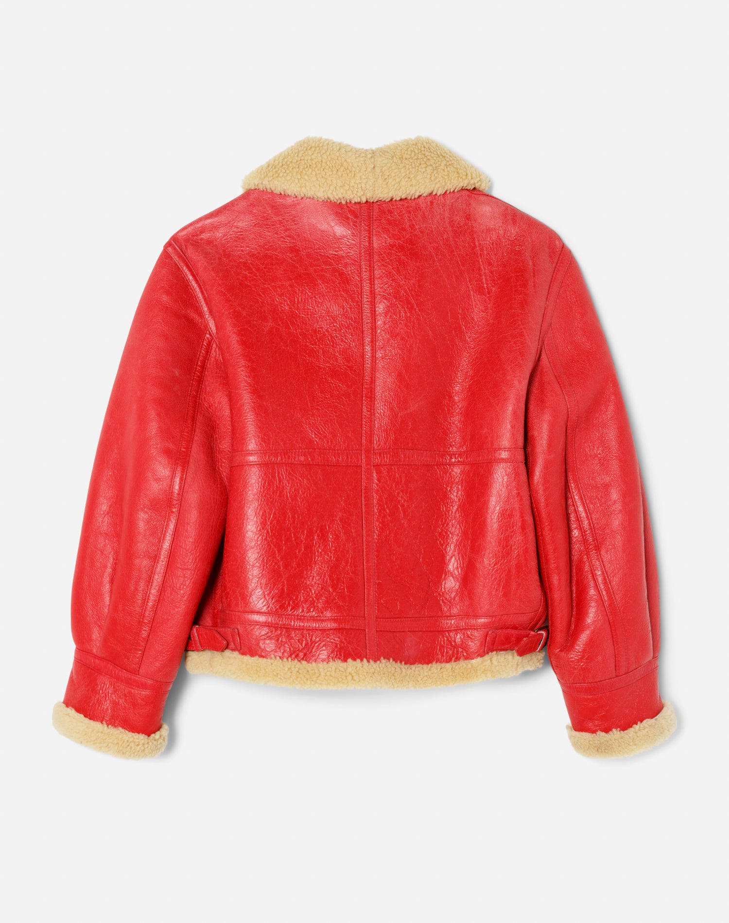 Veste d'aviateur en cuir - Red