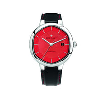 Exagone steel watch 41 mm - Red