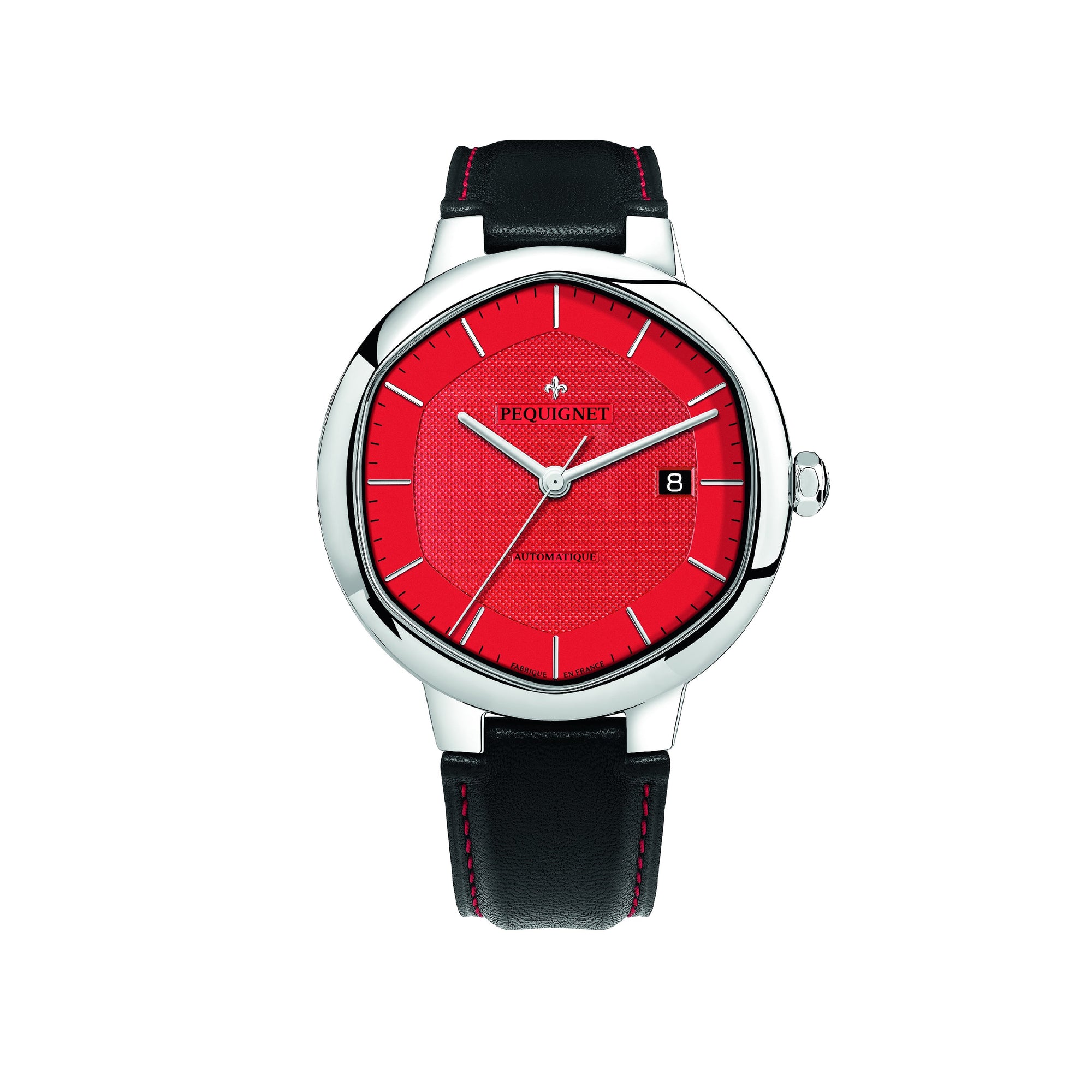 Exagone steel watch 41 mm - Red