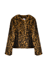 Le Evans Fausse Fiourrure Leopard