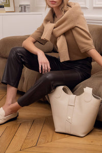 Sac Le Chambord en cuir - Ecru