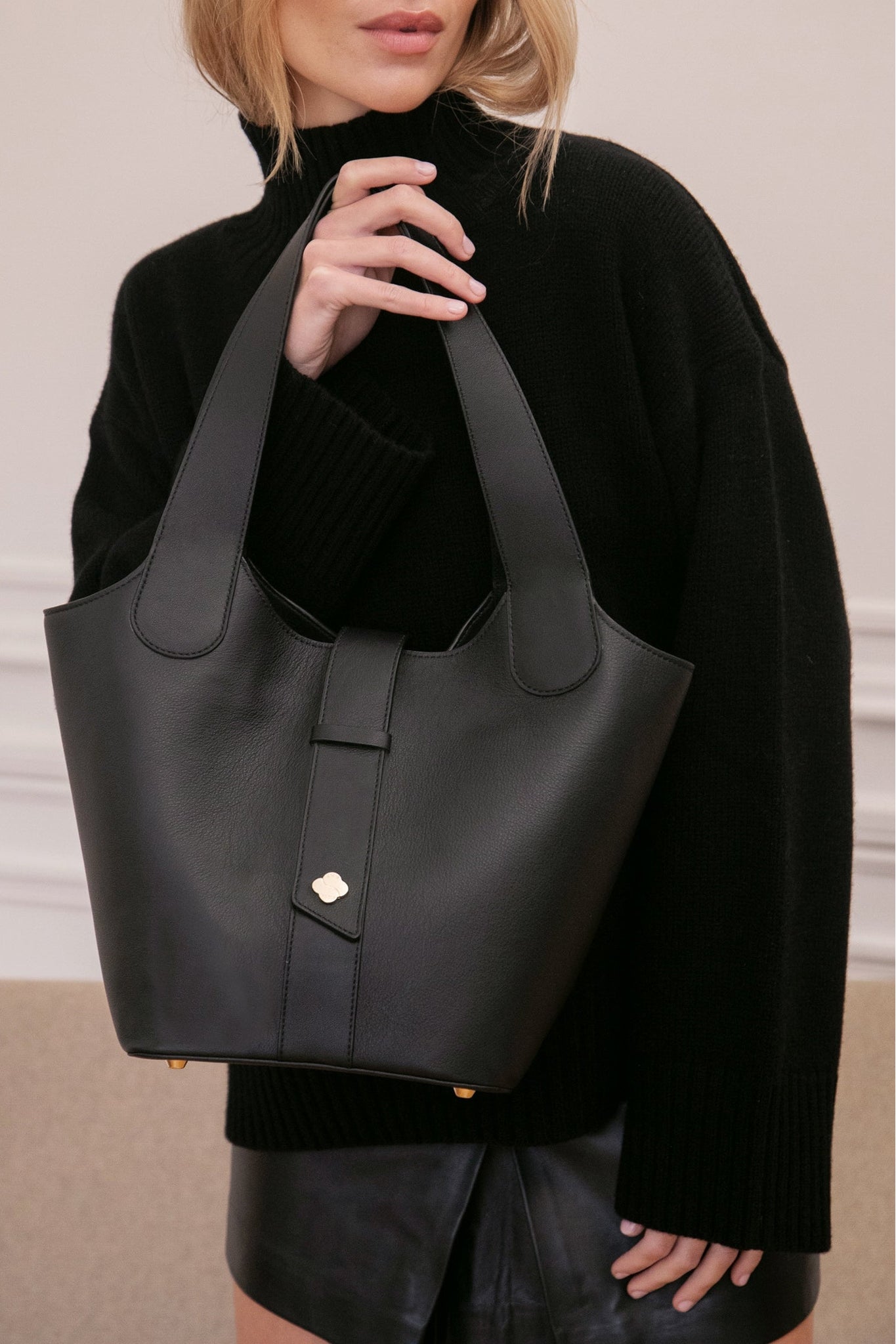 Sac Le Chambord en cuir - Noir