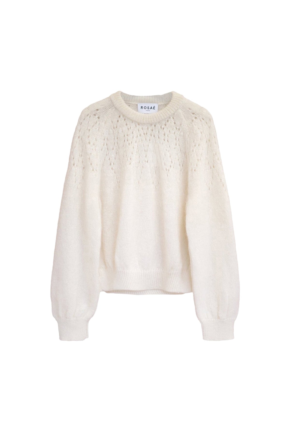 PRIX RECO : 55 // Pull Le Delavigne en mohair - Blanc