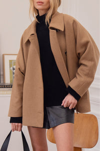 Manteau Le Esquiros en laine - Marron Camel
