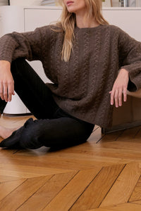 Pull Le Fitzgerald en laine - Marron clair
