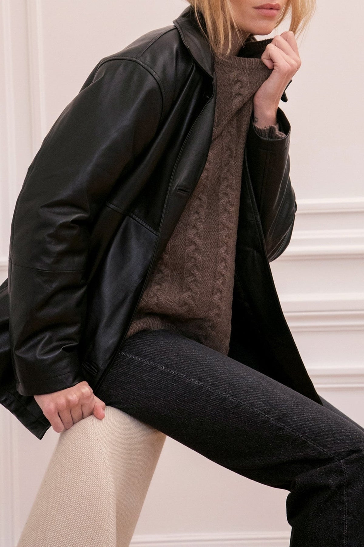 Pull Le Fitzgerald en laine - Marron clair
