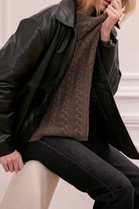 Pull Le Fitzgerald en laine - Marron clair