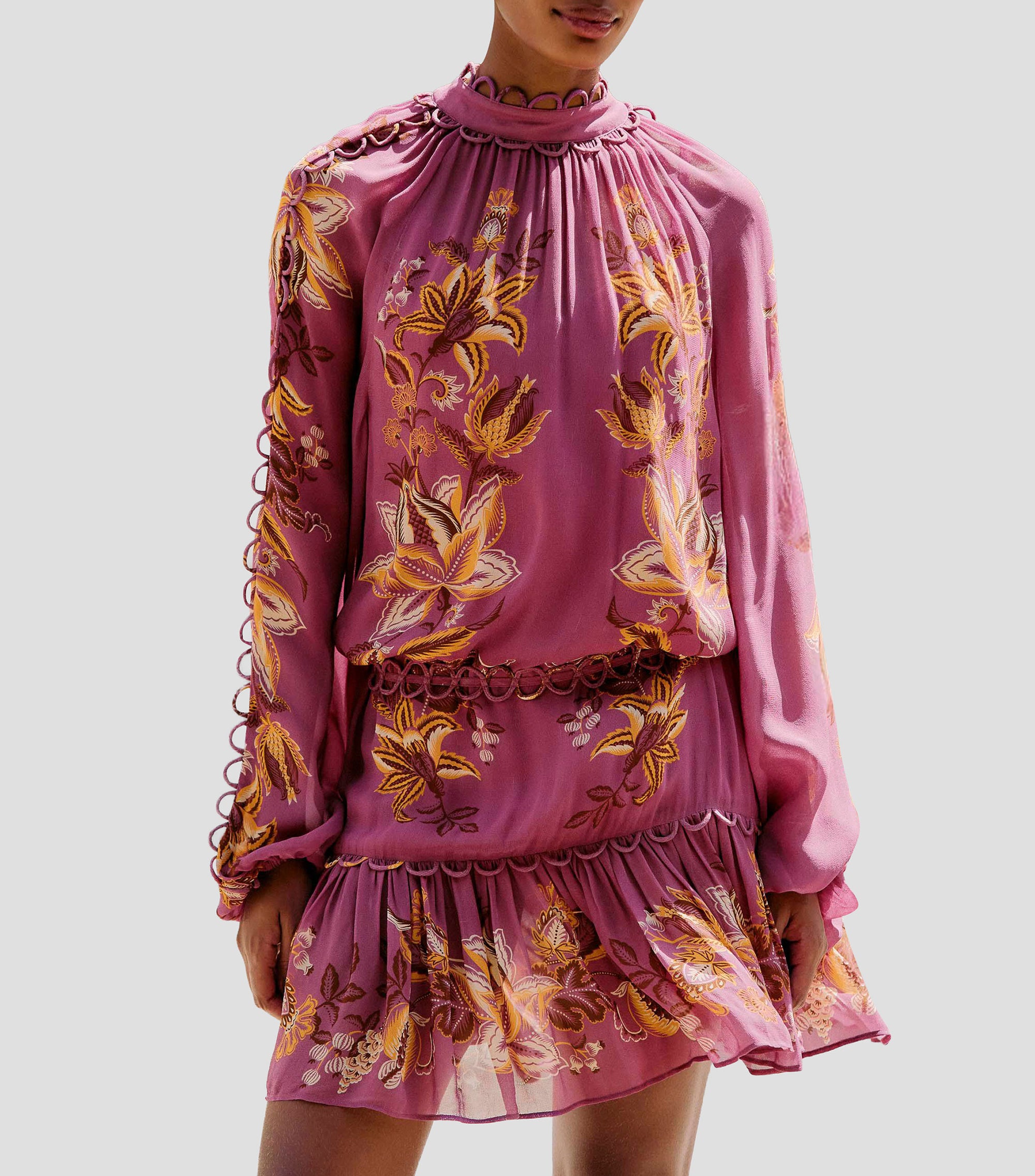CHECK VUE_Chintz Pink Robe courte - Chintz Pink