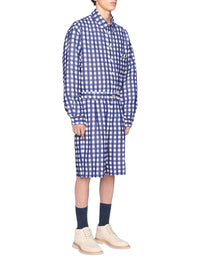 NAVY CHECKS LE SHORT GELATI
