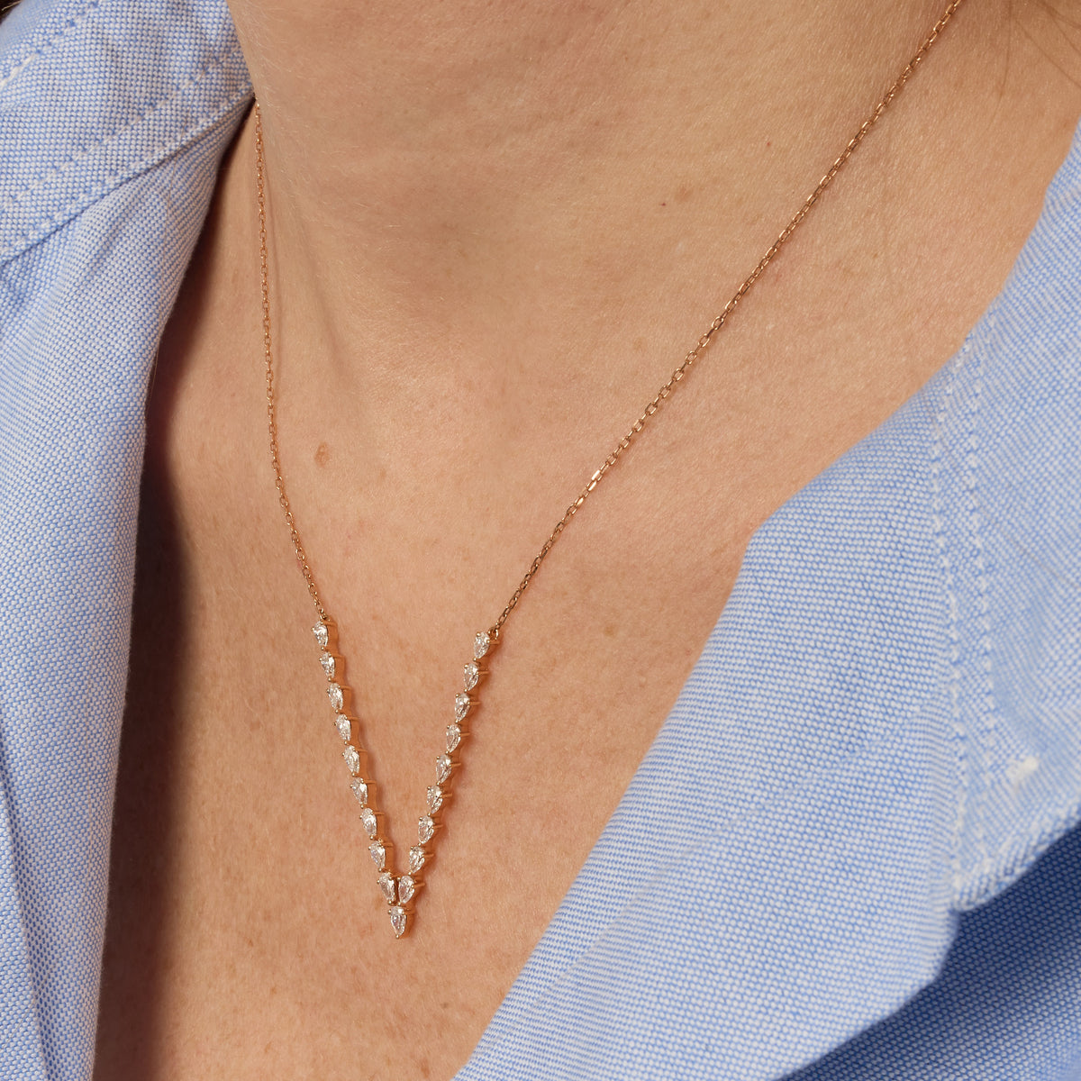 PT1_PrixTroca:2445€_VentesTroca:0_QtyTroca:1_ST:0%_Collier en Or rose 18K serti de diamants - Rose