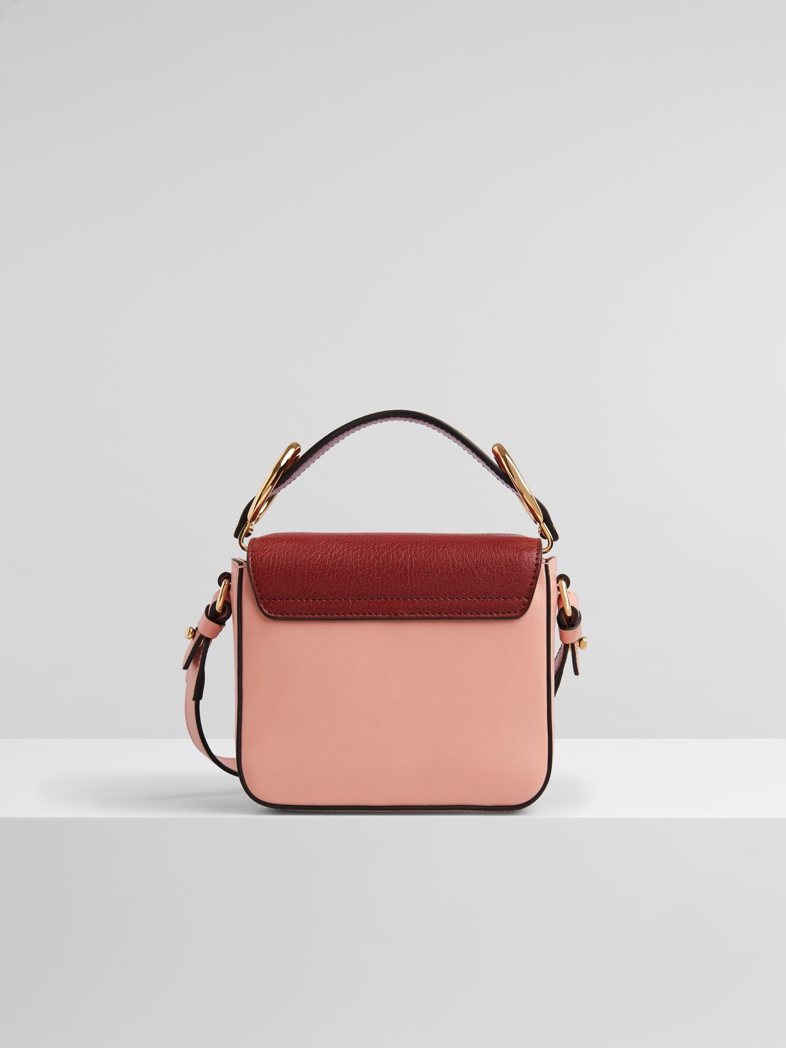 Mini sac Chloé «C» en cuir - Fallow Pink