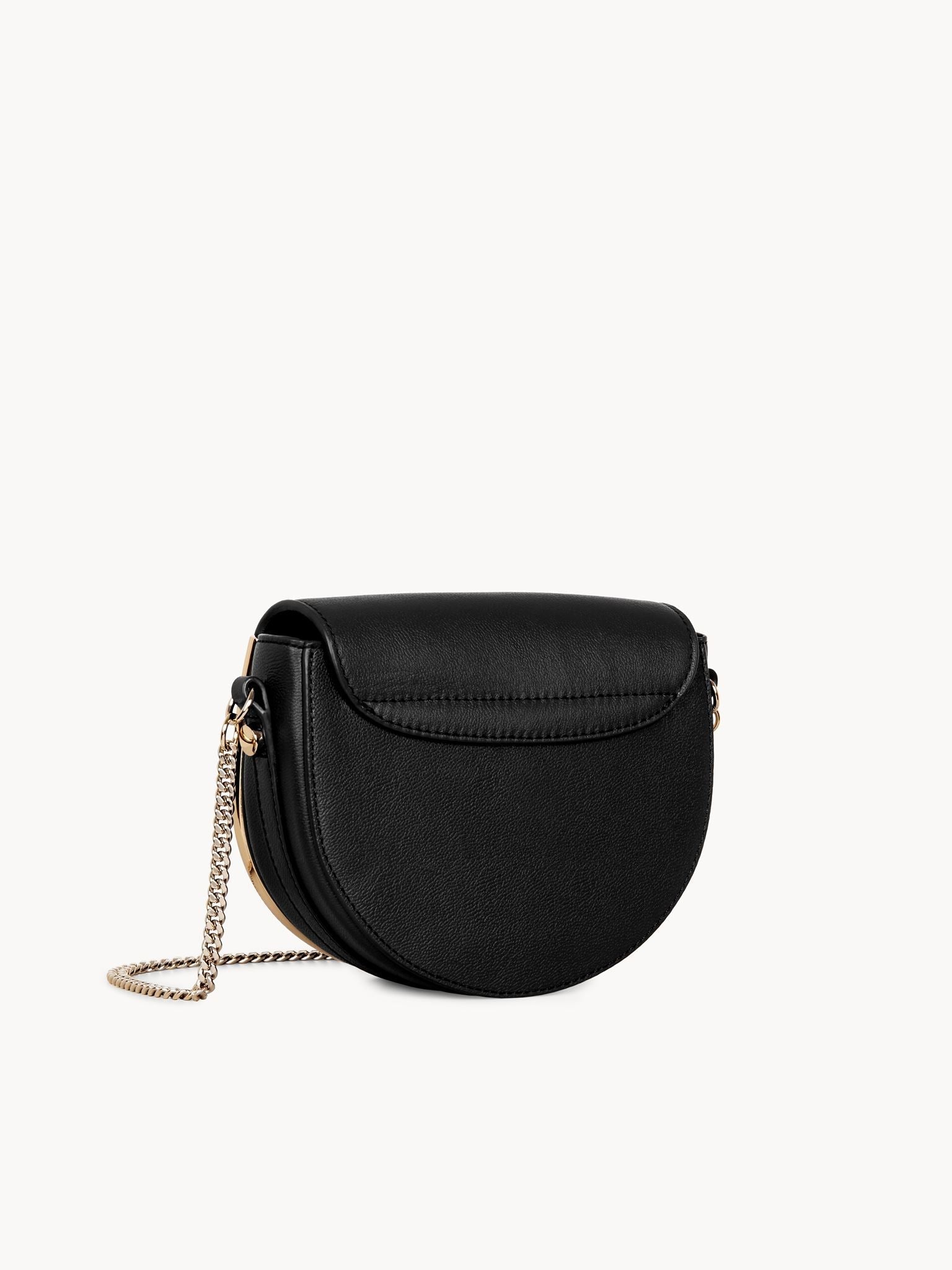 Sac pochette Mara en cuir de vache à petit grain - Black